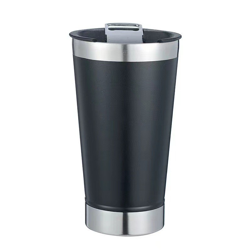 Buka botol kreatif mulut 304 cangkir baja stainless insulated Beer cup Outdoor portable vacuum car cup with insulation sleeve QY-26