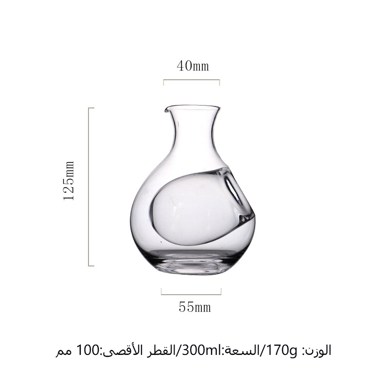 غلاية زجاجية ثلجية، جهاز مزود بالزجاج الكريستال الابتكاري YM-6/32