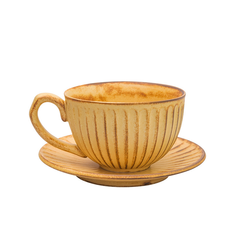 Ceramic coffee cup saucer Set Creative Latte Cup Latte cup Personality Couple Art cup Cappuccino coffee cup BS-94