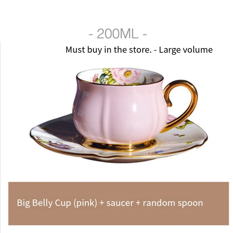 Italian bone China coffee cup exquisite couple cup 200ml cup saucer coffee set Italian hand tea cup wholesale BS-240