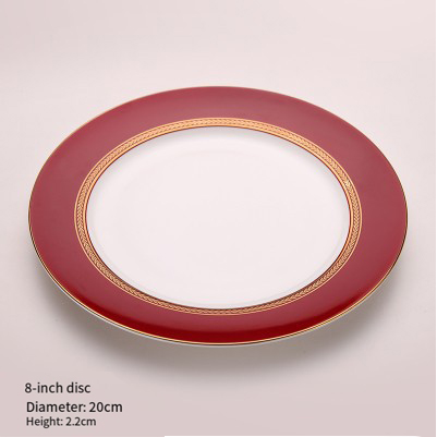 Restaurant Bone China steak steak plate model room decoration cloth ceramic Western food plate dish coffee tea BS-84