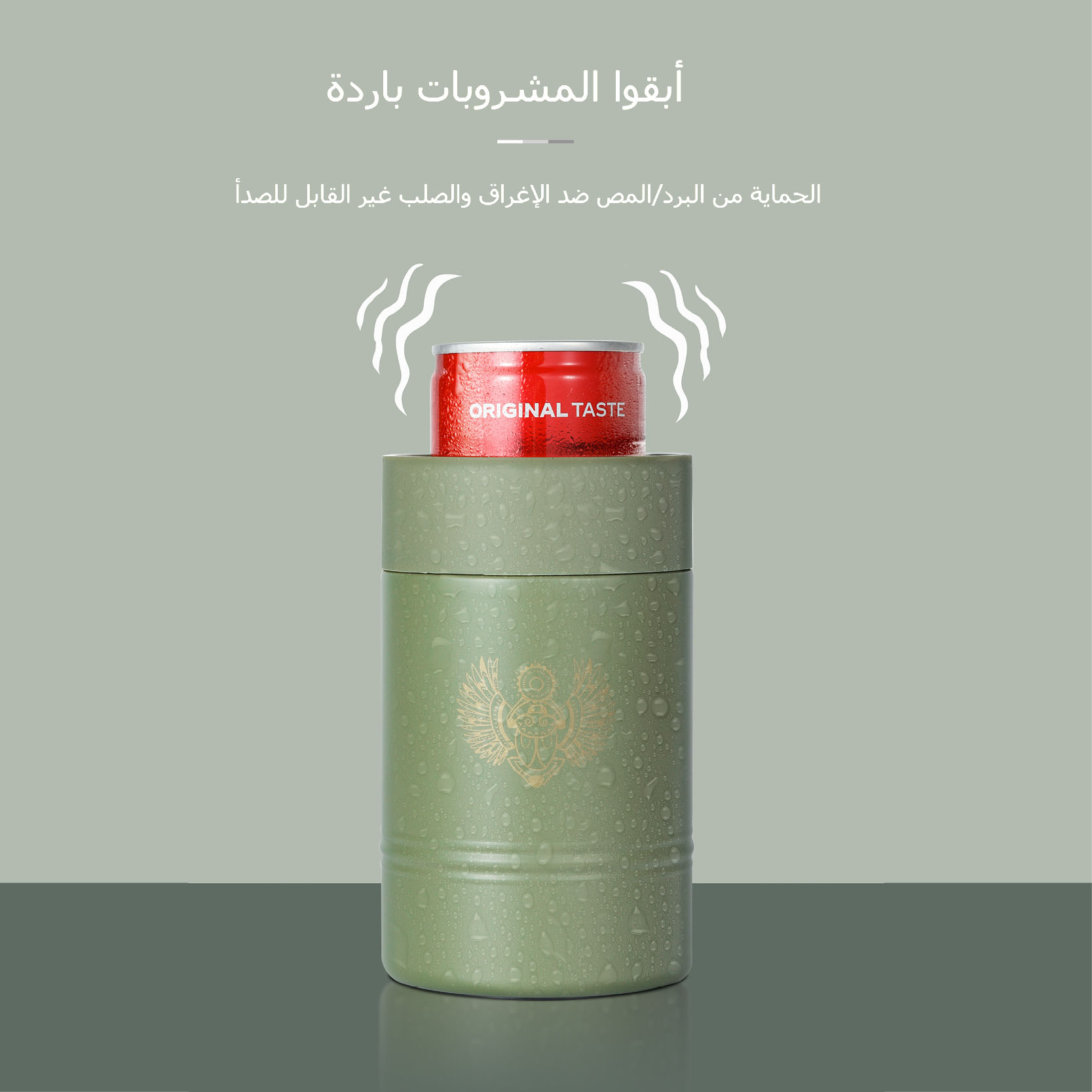 12OZ علب مبردة للبيرة وكولا الصودا، كؤوس للفراغ، لا كأس AU-44.